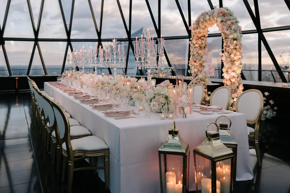 The Gherkin dressed for an event