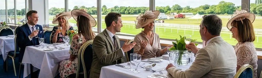 Windsor Racecourse dressed for an event